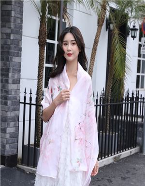 文創定制真絲圍巾