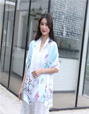 文創定制真絲圍巾